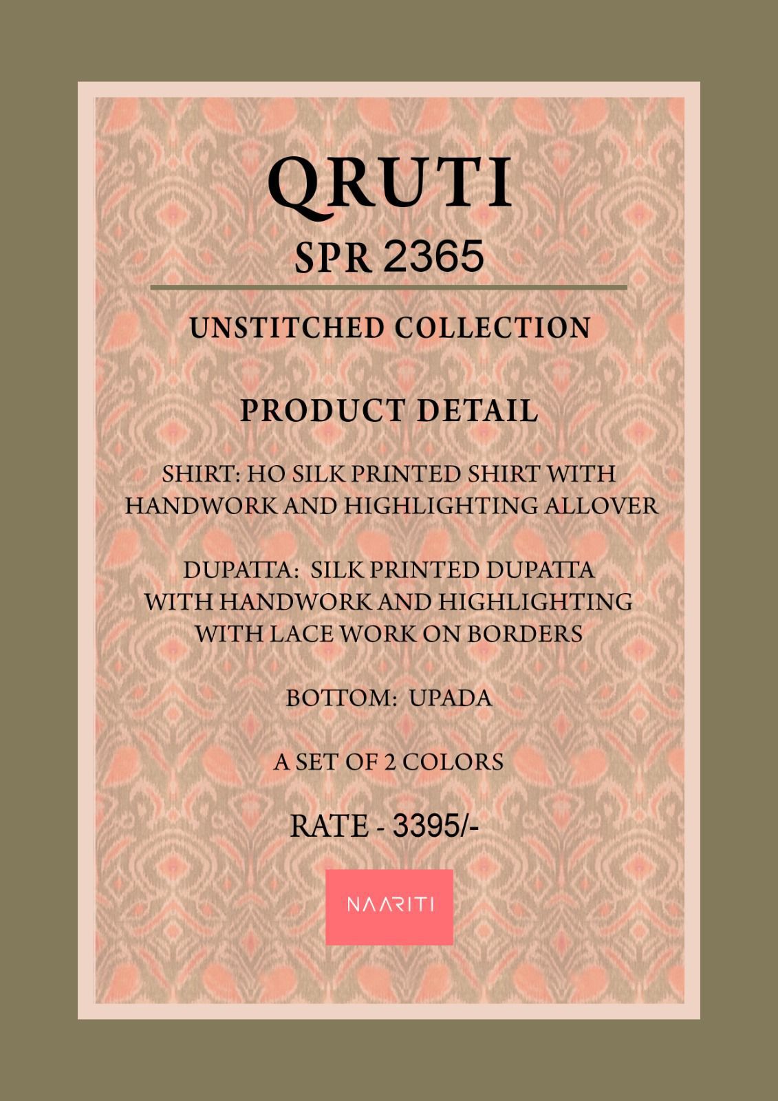 Qruti Naariti Silk Pant Style Suits Wholesale Price