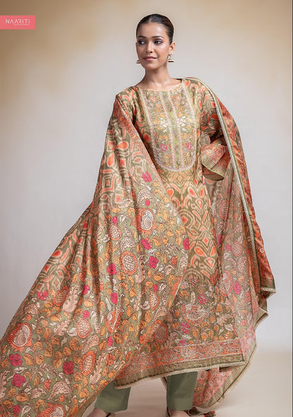 Qruti Naariti Silk Pant Style Suits Wholesale Price