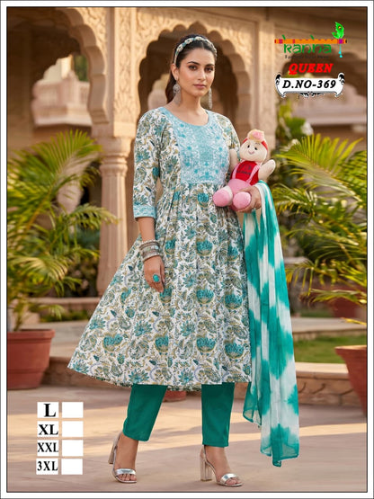 Queen 110726 Kanha Liva Reyon Feeding Readymade Suit Wholesaler India