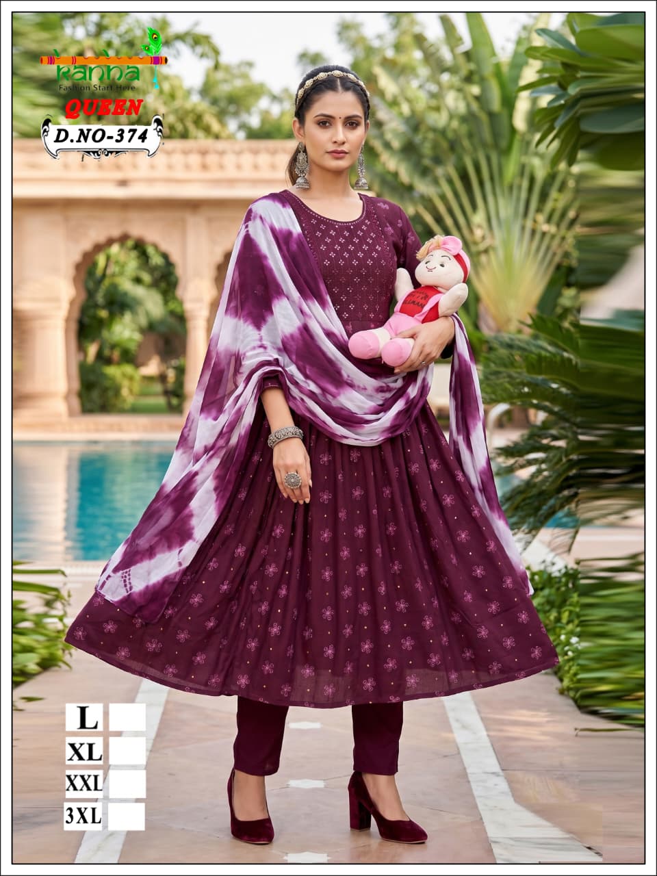 Queen 110726 Kanha Liva Reyon Feeding Readymade Suit Wholesaler India