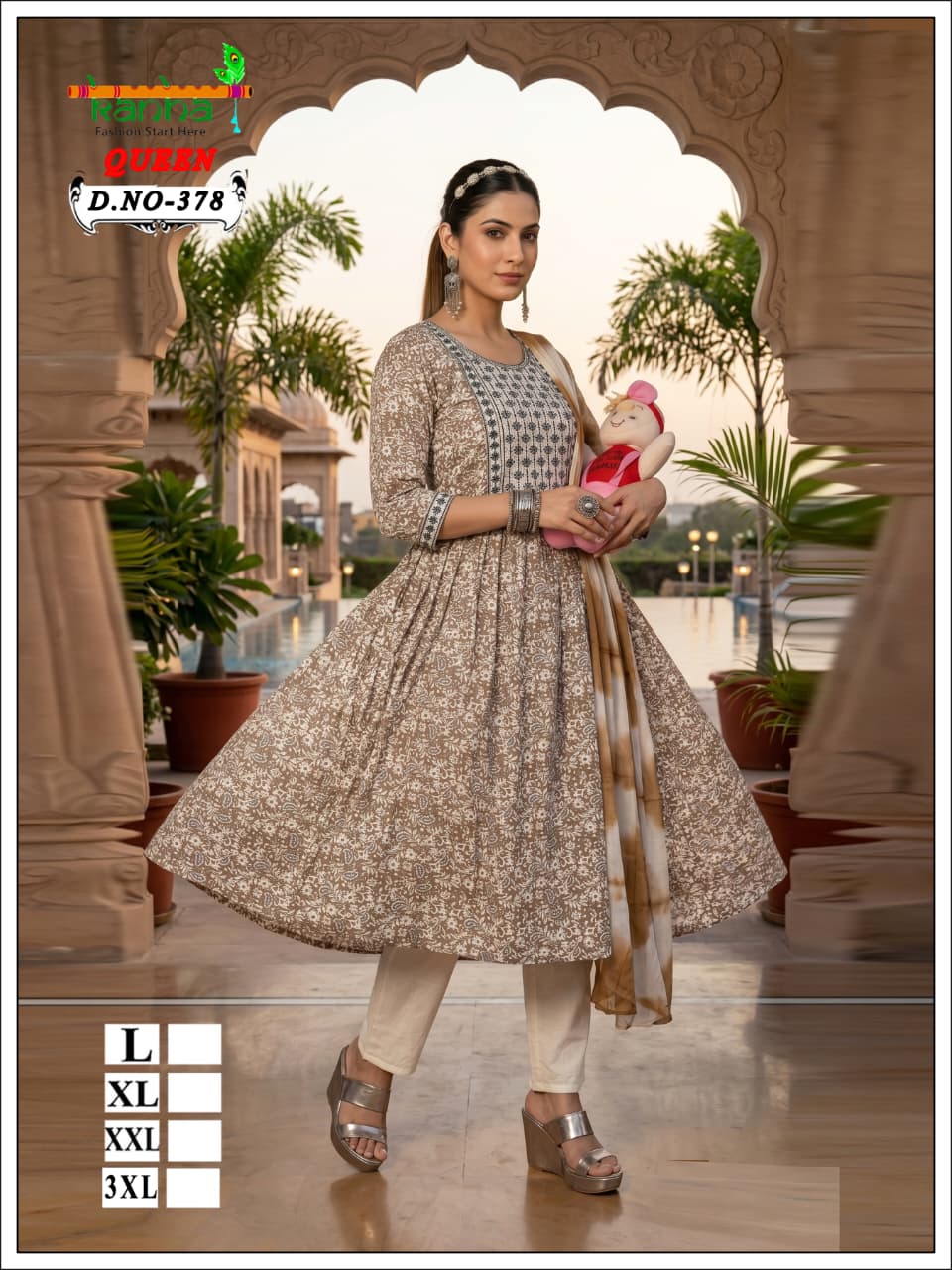 Queen 110726 Kanha Liva Reyon Feeding Readymade Suit Wholesaler India