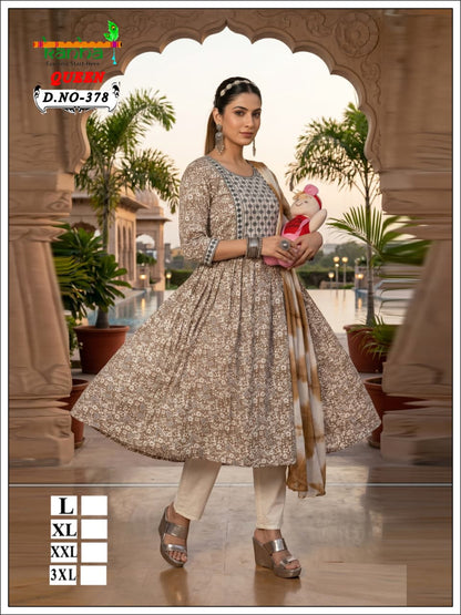 Queen 110726 Kanha Liva Reyon Feeding Readymade Suit Wholesaler India