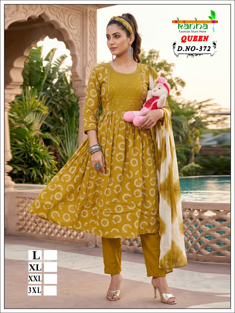 Queen 110726 Kanha Liva Reyon Feeding Readymade Suit Wholesaler India