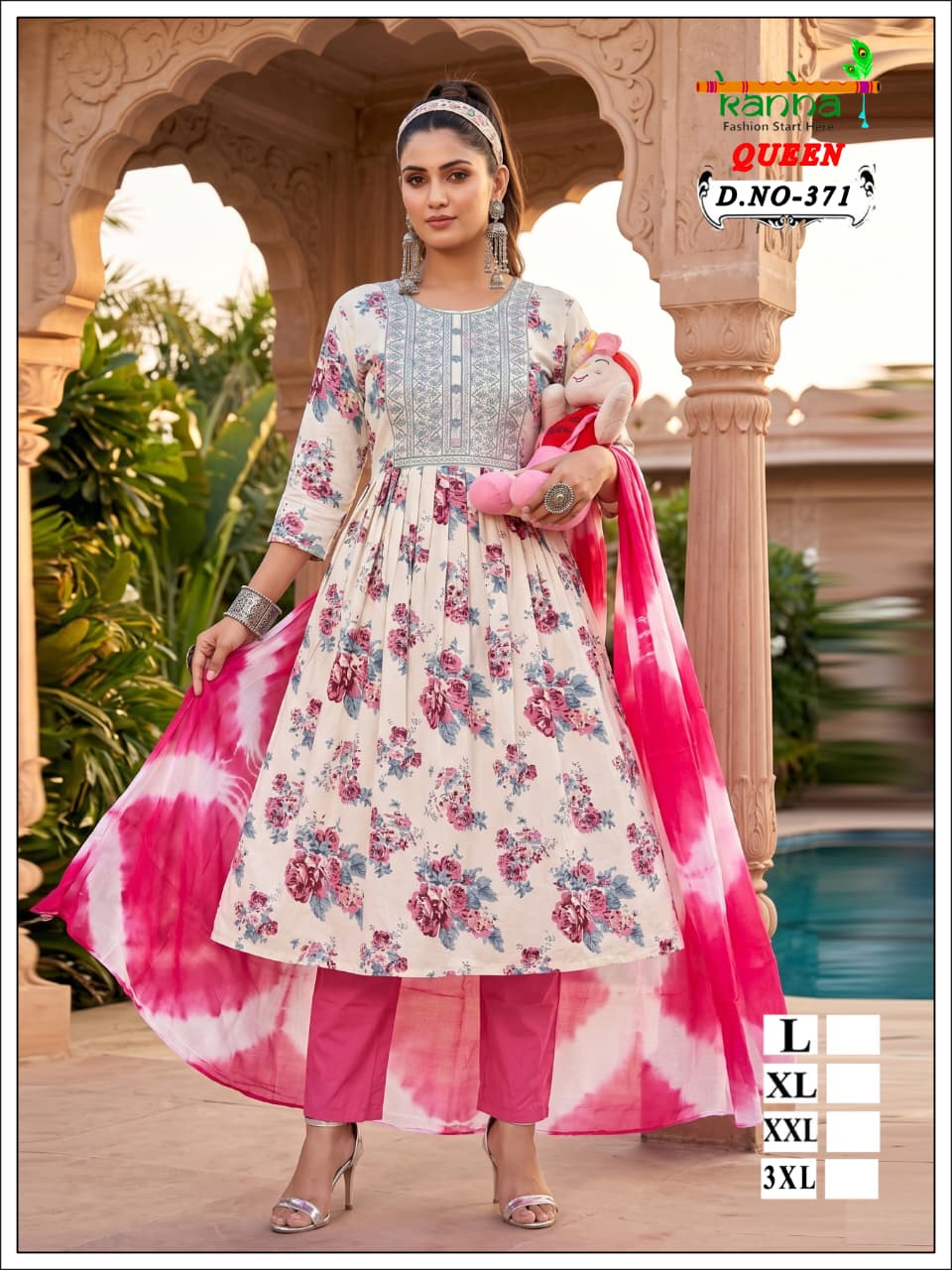 Queen 110726 Kanha Liva Reyon Feeding Readymade Suit Wholesaler India