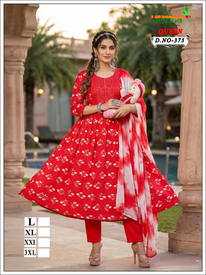 Queen 110726 Kanha Liva Reyon Feeding Readymade Suit Wholesaler India