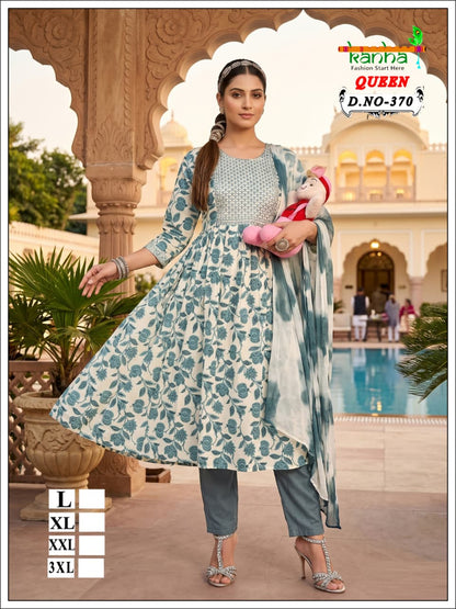 Queen 110726 Kanha Liva Reyon Feeding Readymade Suit Wholesaler India