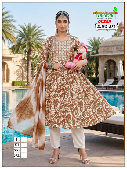 Queen 110726 Kanha Liva Reyon Feeding Readymade Suit Wholesaler India