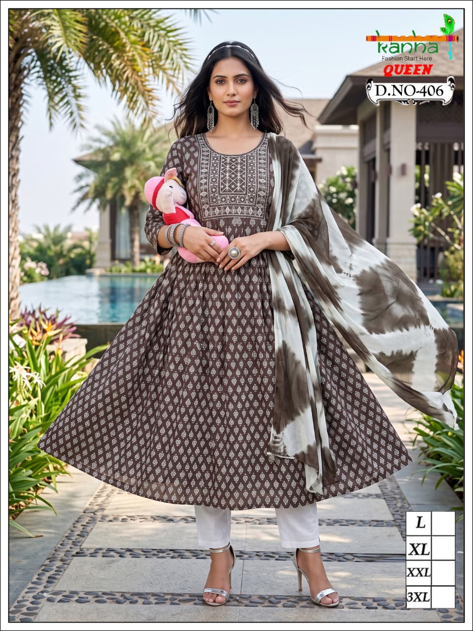 Queen 200726 Kanha Liva Reyon Feeding Readymade Suit Supplier India