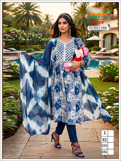 Queen 200726 Kanha Liva Reyon Feeding Readymade Suit Supplier India