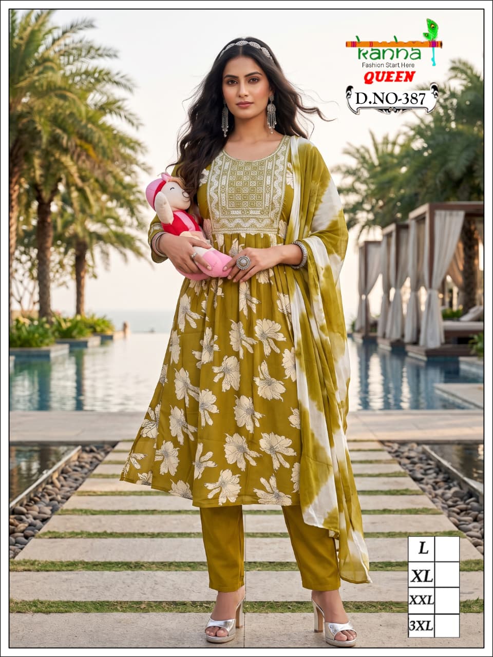 Queen 200726 Kanha Liva Reyon Feeding Readymade Suit Supplier India