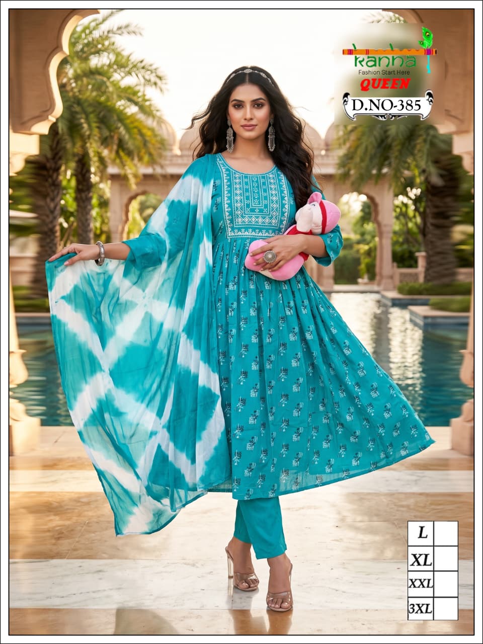 Queen 200726 Kanha Liva Reyon Feeding Readymade Suit Supplier India