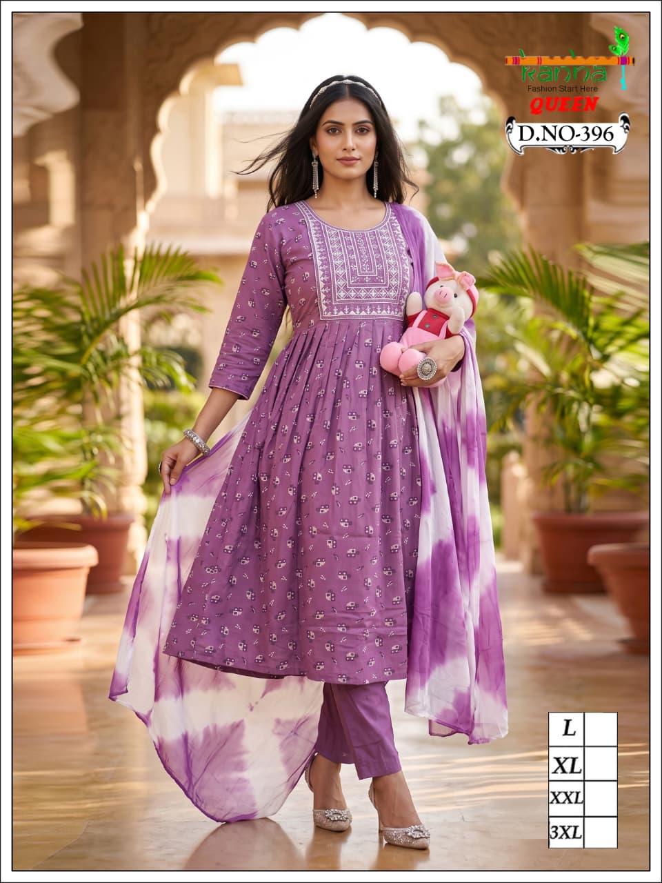 Queen 200726 Kanha Liva Reyon Feeding Readymade Suit Supplier India