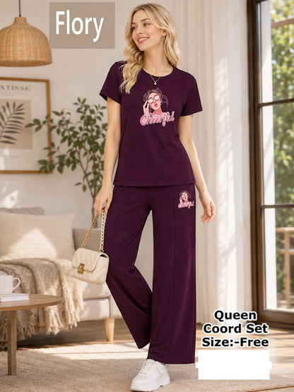 Queen 2508 Flory Imported Co Ord Set Exporter Gujarat