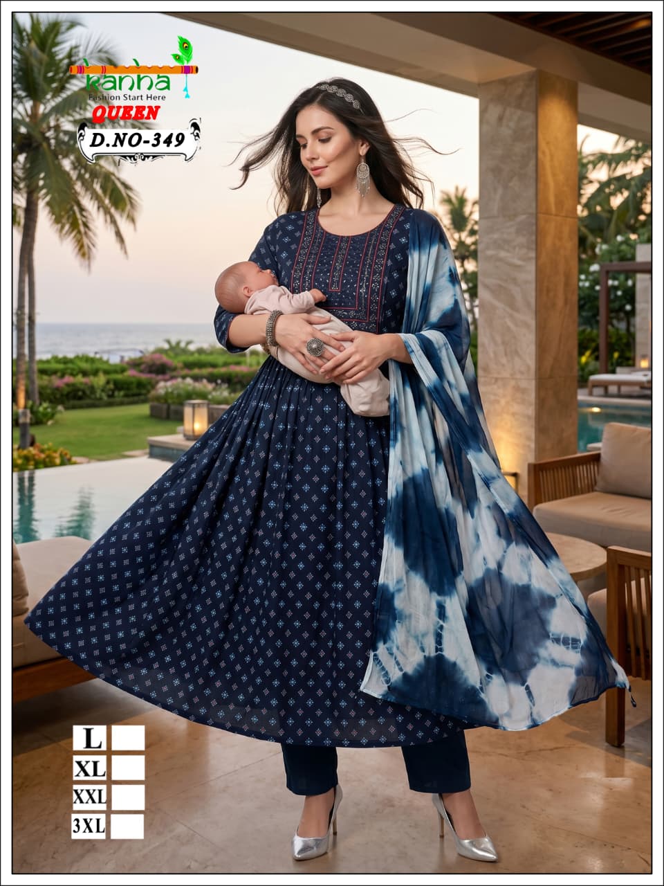 Queen 2706 Kanha Liva Reyon Feeding Readymade Suit Manufacturer India
