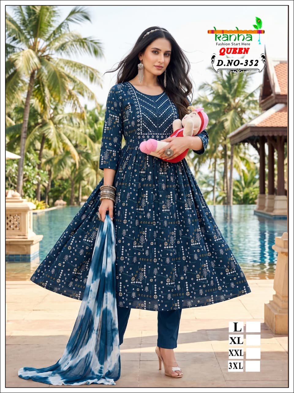 Queen 2706 Kanha Liva Reyon Feeding Readymade Suit Manufacturer India