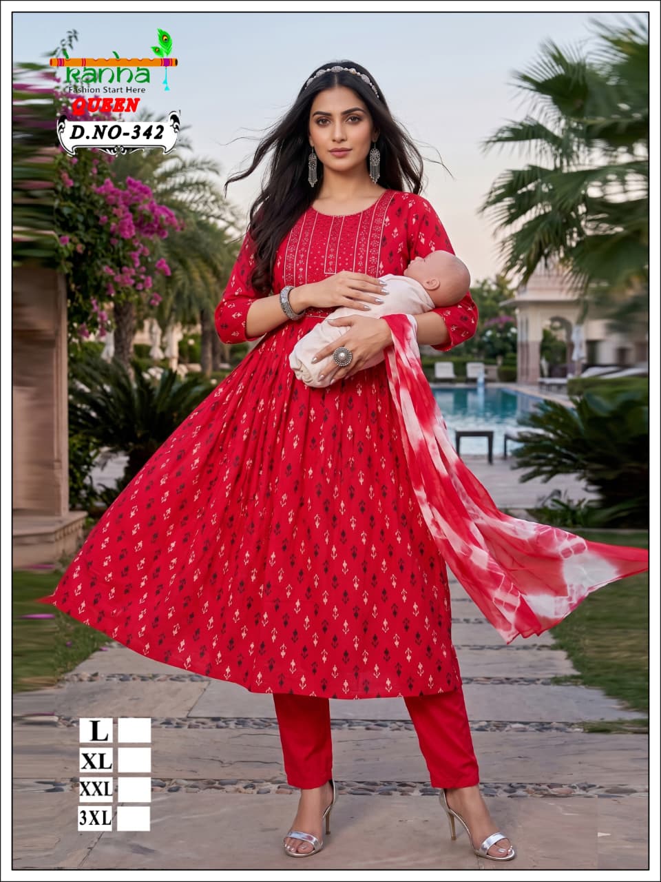 Queen 2706 Kanha Liva Reyon Feeding Readymade Suit Manufacturer India