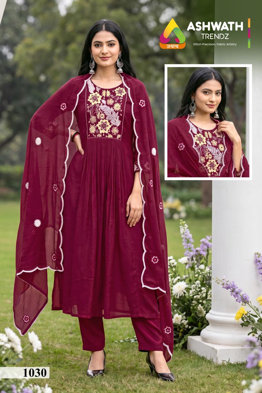 Queen Ashwath Mul Readymade Pant Style Suits Wholesale Rate