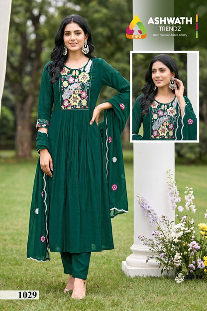 Queen Ashwath Mul Readymade Pant Style Suits Wholesale Rate