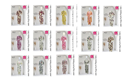 Queen Ayg Rayon Kurti Plazzo Set Wholesale Rate