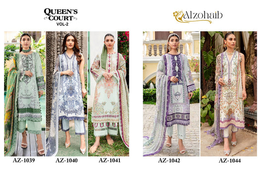 Queen Court Vol 2 Al Zohaib Cotton Pakistani Patch Work Suits Exporter Gujarat