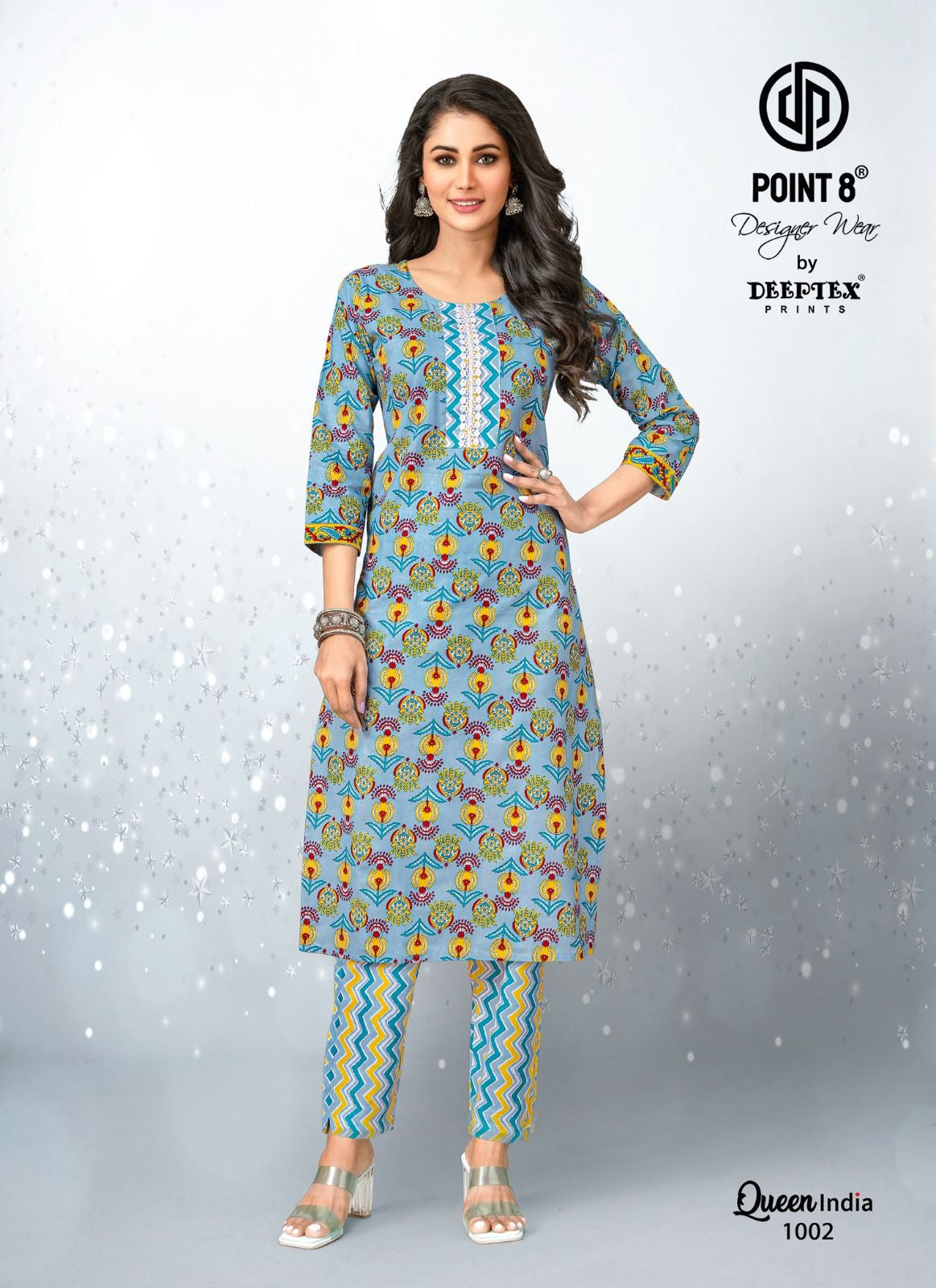 Queen India Vol 10 Deeptex Prints Pure Cotton Kurti Pant Set Wholesale Price