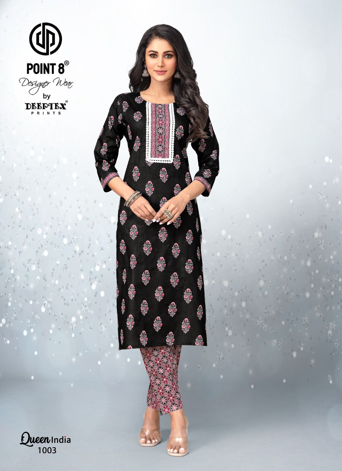 Queen India Vol 10 Deeptex Prints Pure Cotton Kurti Pant Set Wholesale Price