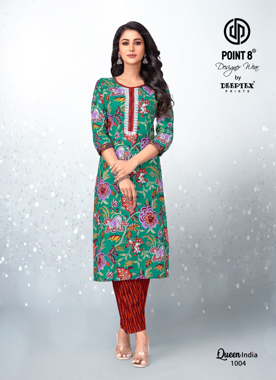 Queen India Vol 10 Deeptex Prints Pure Cotton Kurti Pant Set Wholesale Price