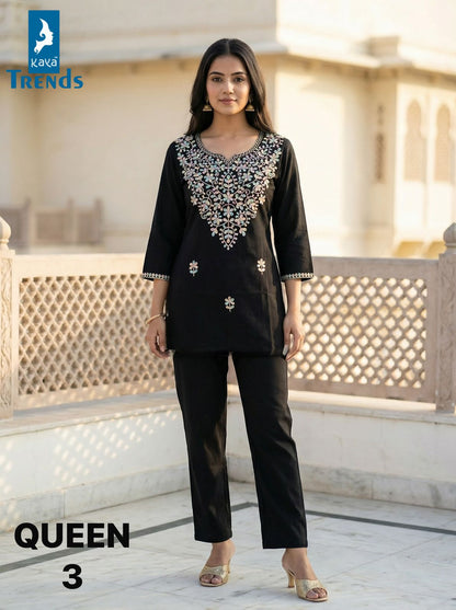 Queen Kaya Trends Rayon Short Kurtis Exporter