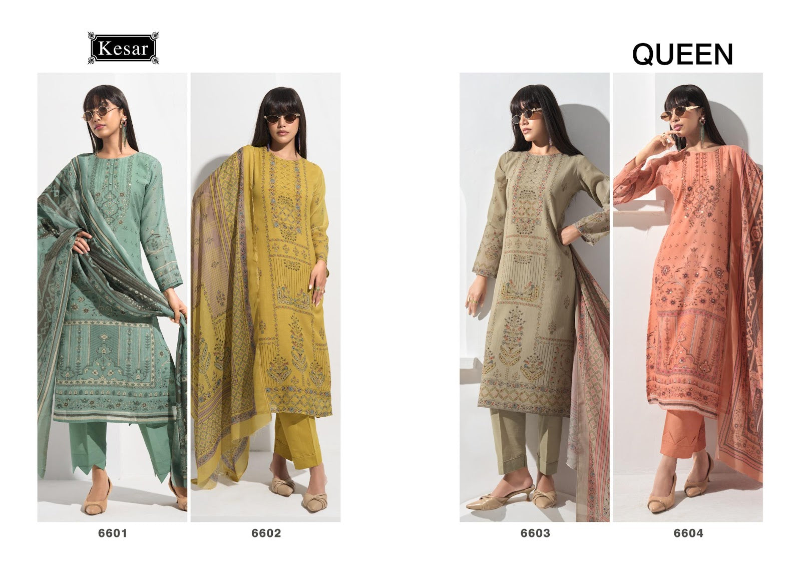 Queen Kesar Mal Karachi Salwar Suits Exporter India
