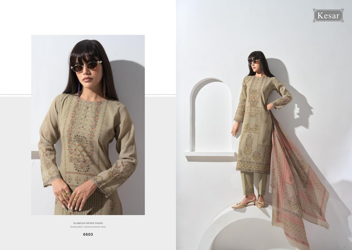 Queen Kesar Mal Karachi Salwar Suits Exporter India