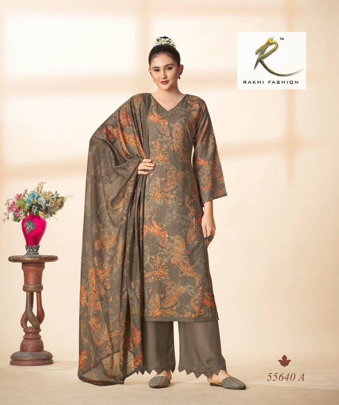 Queen Of Paisely Rakhi Fashion Pure Viscose Pant Style Suits Manufacturer