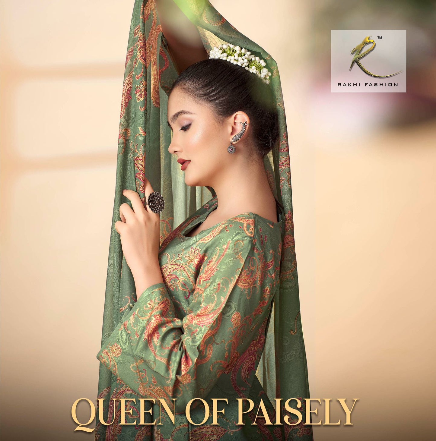 Queen Of Paisely Rakhi Fashion Pure Viscose Pant Style Suits Manufacturer