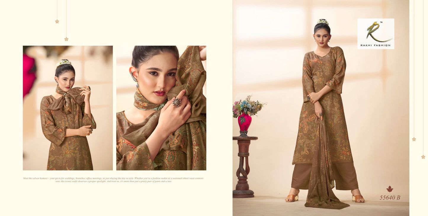 Queen Of Paisely Rakhi Fashion Pure Viscose Pant Style Suits Manufacturer