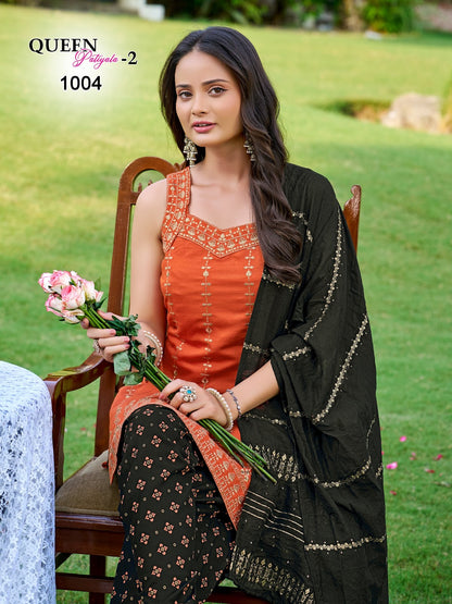 Queen Patiyala Vol 2 Banwery Vertican Readymade Salwar Suits Supplier India
