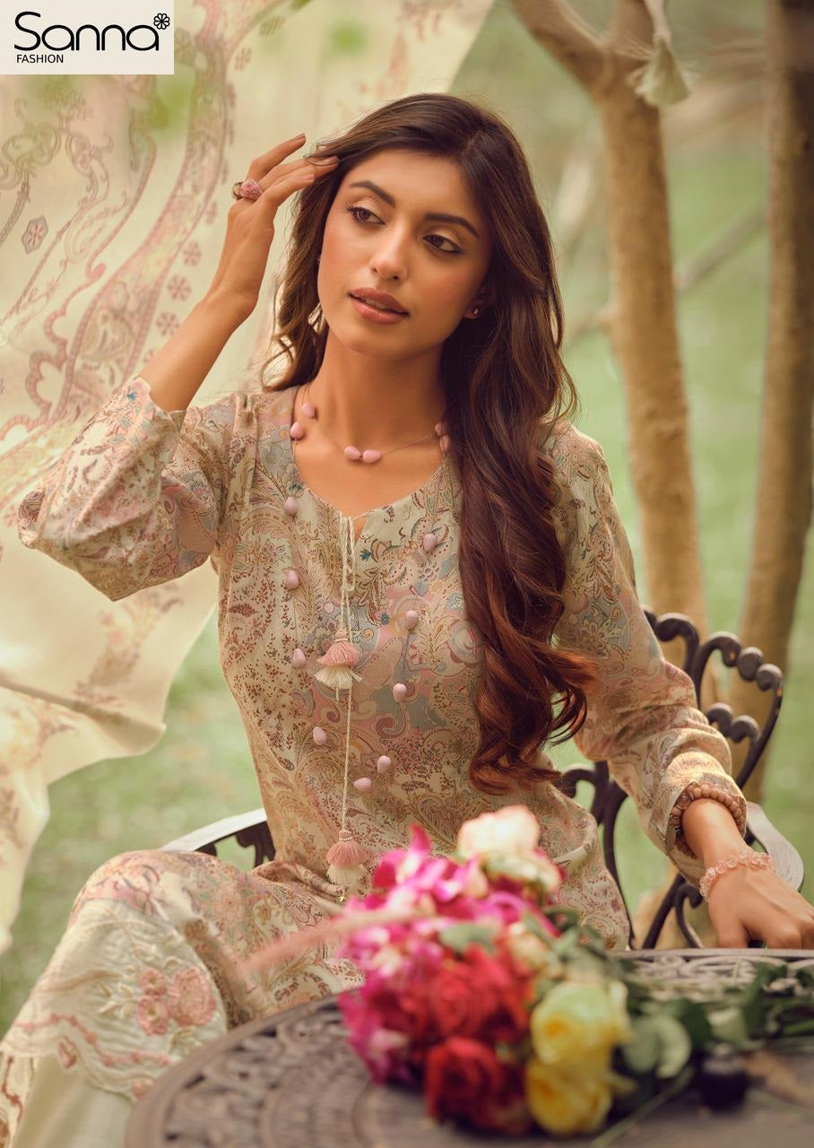 Queen Pink Sanna Fashion Jam Cotton Pant Style Suits Wholesaler Gujarat