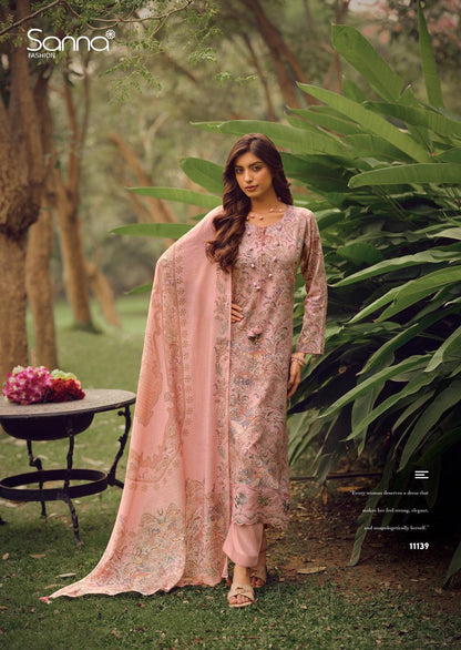Queen Pink Sanna Fashion Jam Cotton Pant Style Suits Wholesaler Gujarat