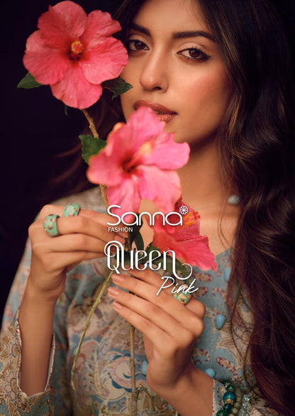 Queen Pink Sanna Fashion Jam Cotton Pant Style Suits Wholesaler Gujarat