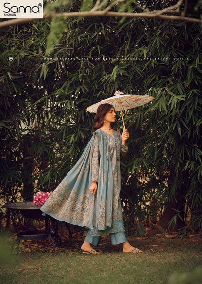 Queen Pink Sanna Fashion Jam Cotton Pant Style Suits Wholesaler Gujarat