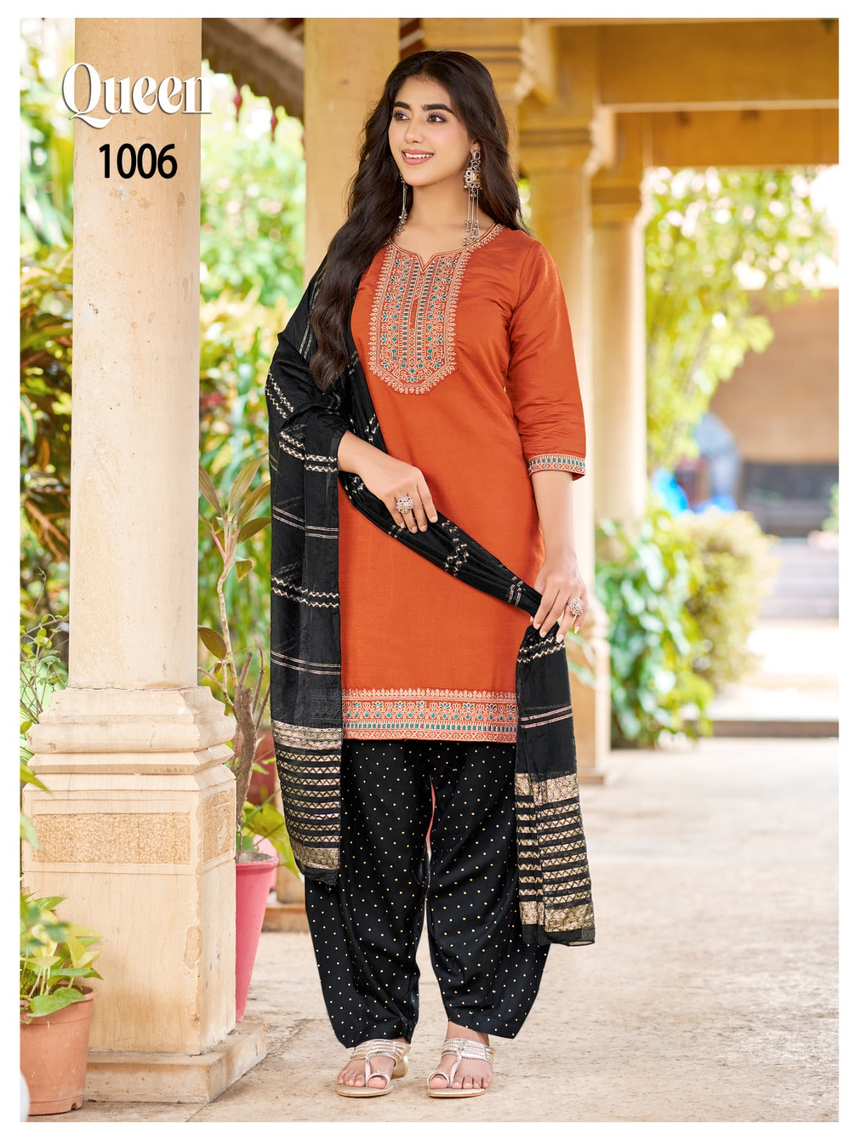Queen Plus Size Banwery Vertican Readymade Patiyala Suits Supplier Ahmedabad