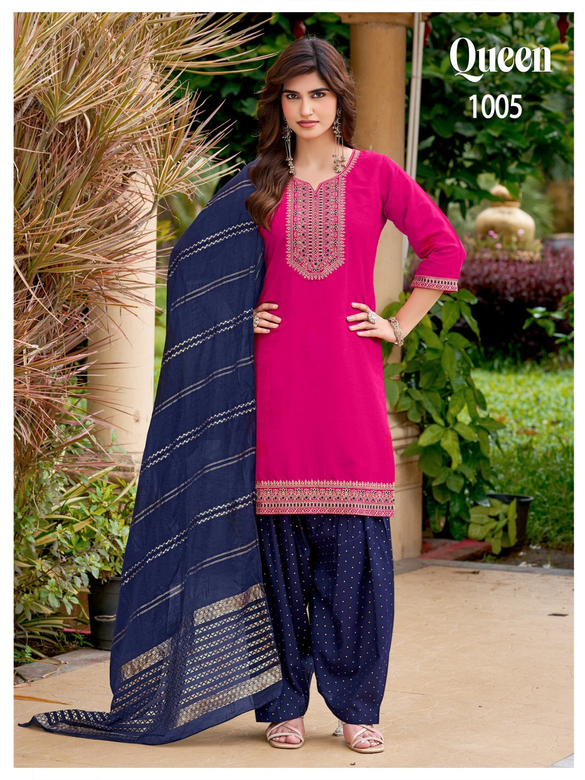 Queen Plus Size Banwery Vertican Readymade Patiyala Suits Supplier Ahmedabad