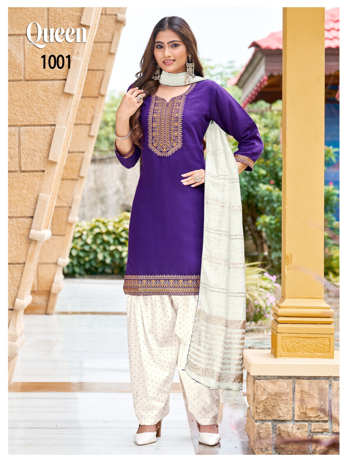 Queen Plus Size Banwery Vertican Readymade Patiyala Suits Supplier Ahmedabad