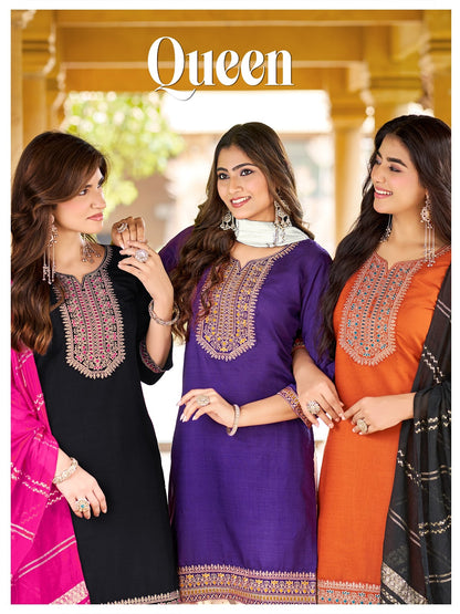 Queen Plus Size Banwery Vertican Readymade Patiyala Suits Supplier Ahmedabad