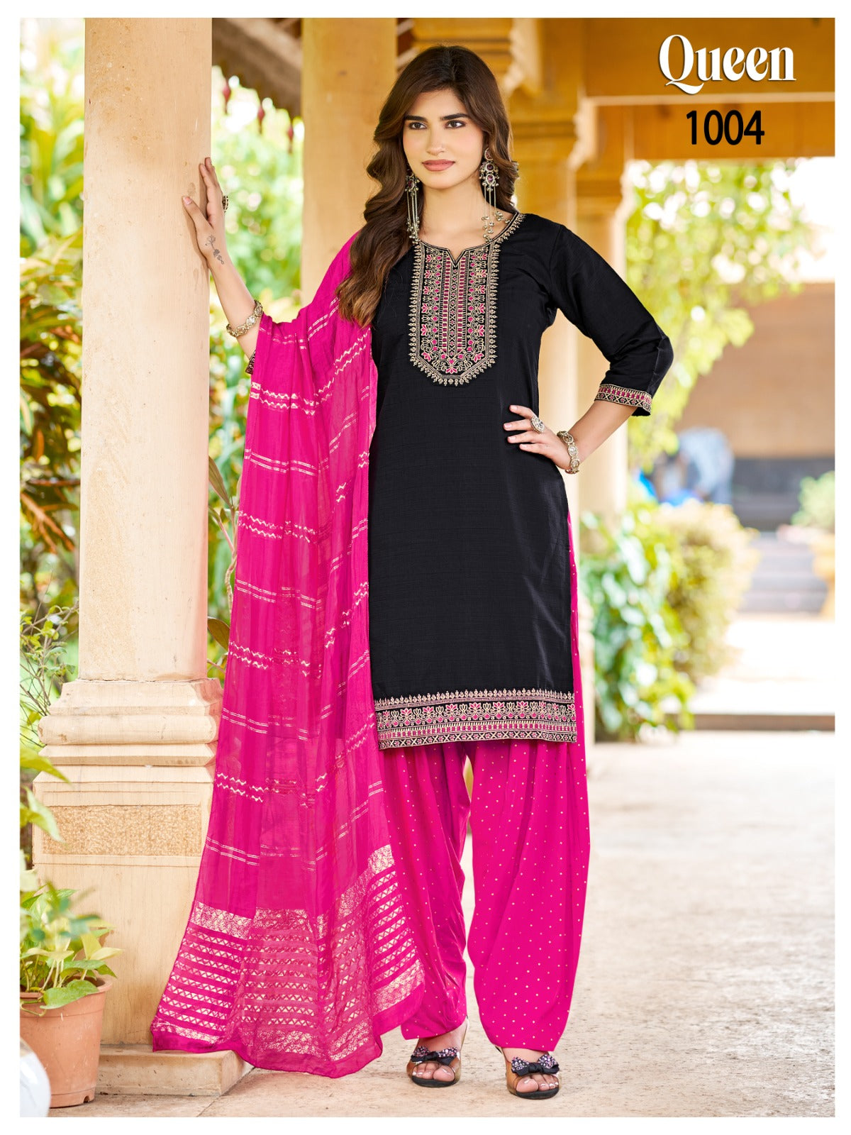 Queen Plus Size Banwery Vertican Readymade Patiyala Suits Supplier Ahmedabad