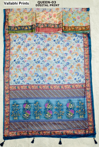 Queen Vallabhi Prints Sarees Wholesale