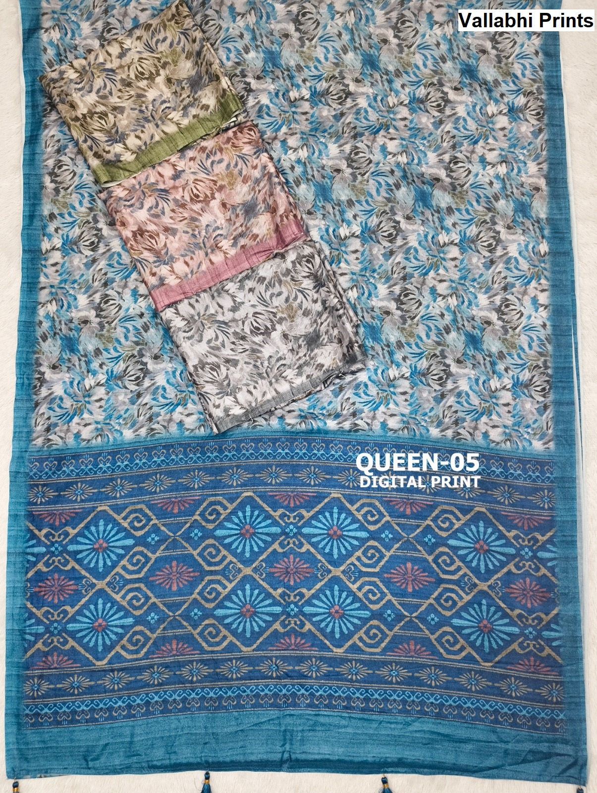 Queen Vallabhi Prints Sarees Wholesale