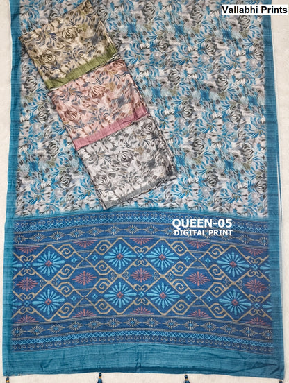 Queen Vallabhi Prints Sarees Wholesale
