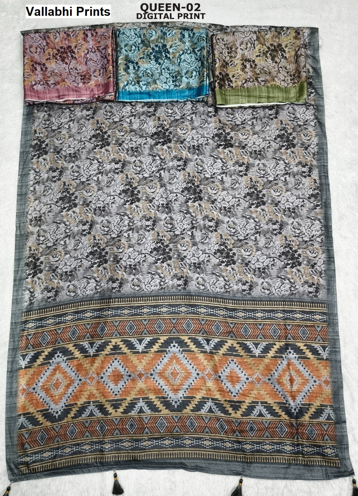 Queen Vallabhi Prints Sarees Wholesale