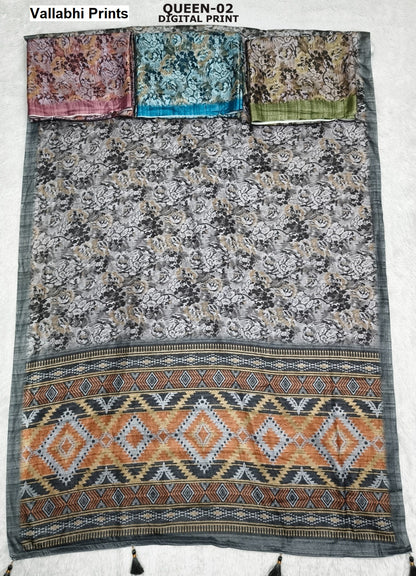 Queen Vallabhi Prints Sarees Wholesale