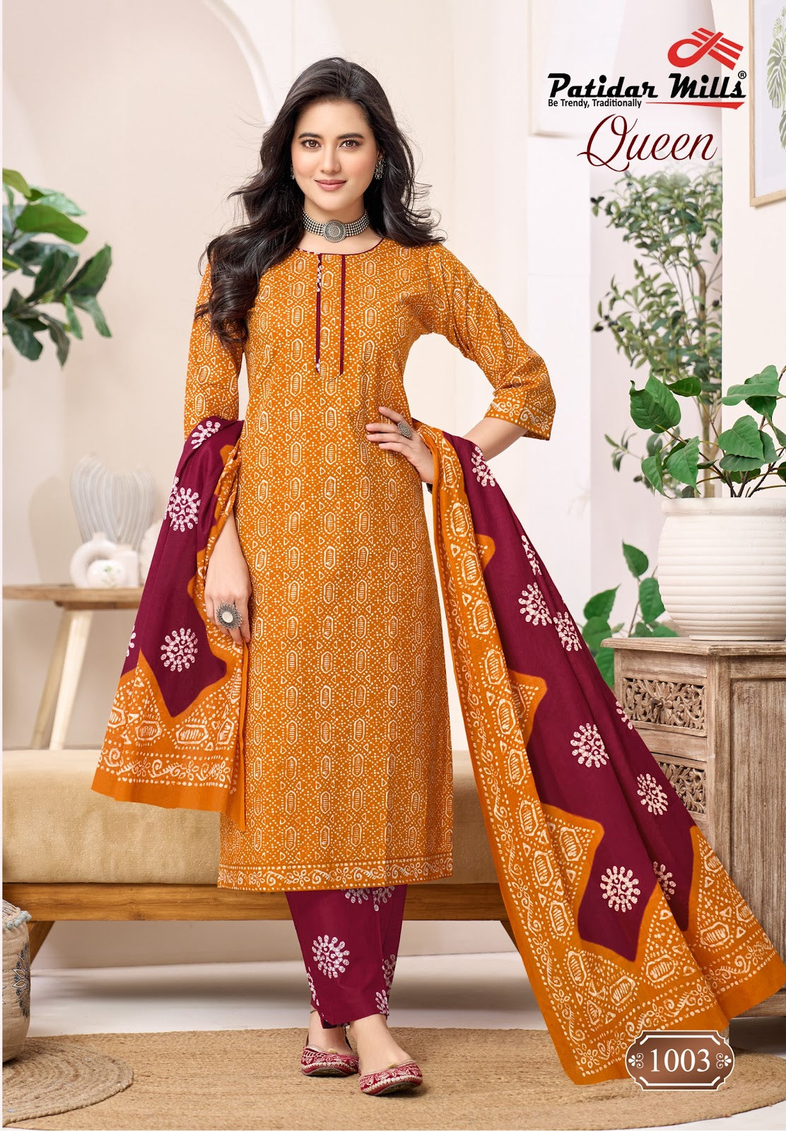 Queen Vol 1 Patidar Mills Readymade Cotton Pant Suits Manufacturer Ahmedabad