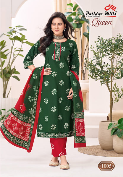 Queen Vol 1 Patidar Mills Readymade Cotton Pant Suits Manufacturer Ahmedabad